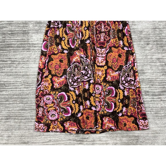 Madison Dress Womens‎ Large Multicolor V-Neck ALine Short Sleeve Polyester Blend - Picture 3 of 11